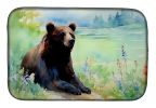 American Black Bear Dish Drying Mat Absorbent Dish Drying Mat Pad for Kitchen Counter Dish Drainer Mat for Countertop, 14 x 21", Multicolor