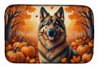 Belgian Tervuren Fall Dish Drying Mat Absorbent Dish Drying Mat Pad for Kitchen Counter Dish Drainer Mat for Countertop, 14 x 21", Multicolor