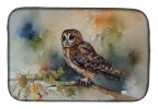 Tawny Owl Dish Drying Mat Absorbent Dish Drying Mat Pad for Kitchen Counter Dish Drainer Mat for Countertop, 14 x 21", Multicolor