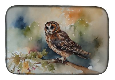 Tawny Owl Dish Drying Mat Absorbent Dish Drying Mat Pad for Kitchen Counter Dish Drainer Mat for Countertop, 14 x 21", Multicolor