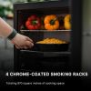 40-inch Digital Electric Vertical BBQ Smoker with 970 Cooking Square Inches, Side Wood Chip Loader, Chrome Smoking Racks,