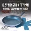 Thyme & Table Non-Stick 12.5 Inch Fry Pan with Stainless Steel Base, Blue