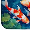 Koi Fish Dish Drying Mat Absorbent Dish Drying Mat Pad for Kitchen Counter Dish Drainer Mat for Countertop, 14 x 21", Multicolor