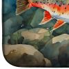 Brook Trout Dish Drying Mat Absorbent Dish Drying Mat Pad for Kitchen Counter Dish Drainer Mat for Countertop, 14 x 21", Multicolor