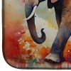 Elephant Dish Drying Mat Absorbent Dish Drying Mat Pad for Kitchen Counter Dish Drainer Mat for Countertop, 14 x 21", Multicolor