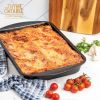 Thyme & Table Nonstick Aluminized Steel Lasagna Pan, Black