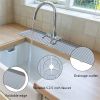 Kitchen Sink Splash Guard Plus Size Silicone Sink Faucet Drying Mat